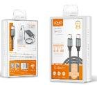 LDNIO მობილურის კაბელი LC441C grey, Type-C to Type-C, 65W Fast Charge, 1M ნაცრიფერი