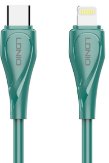 LDNIO mobile cable LC611I Green, Type-C to Lightning, 30W Fast Charge, 1 m