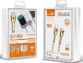 LDNIO მობილურის კაბელი LC871C Gold, Type-C to Lightning, 30W Fast Charge, 1M ოქროსფერი