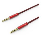 LDNIO AUX აუდიო კაბელი LS-Y01 Red, 3.5mm - 3.5mm AUX, 1M წითელი