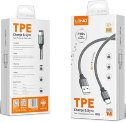LDNIO mobile cable LS441C Grey, USB to Type-C, 2.4A Fast Charge, 1 m