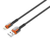 LDNIO mobile cable LS591I Grey/Orange, USB3.0 to Lightning, 2.4A Fast Charge, 1 m