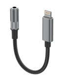 LDNIO AUX აუდიო კაბელი LSY80i LIGHTNING TO 3.5MM FEMALE ADAPTER Hi-Fi audio DAC Audio chip Wire cont
