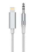 LDNIO AUX აუდიო კაბელი LSY81i LIGHTNING TO 3.5MM, Hi-Fi audio DAC Audio chip Wire control