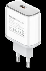 LDNIO დამტენი + კაბელი Q1415 GaN 45W, PPS45W EU Plug, Type C-Type C Portable Fast Charger PD თეთრი