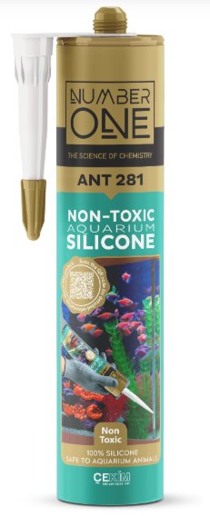 NUMBER ONE ANT 281 აკვარიუმის სილიკონი, გამჭვირვალე AQUARIUM SILICONE 280 GR TRANPARENT