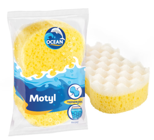 Ocean აბაზანისა და მასაჟის ღრუბელი Motyl