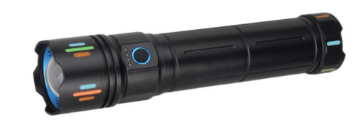 დატენვადი მეტალის ფანარი Panther PT-4118, 30 ვტ LED, 6×18650 1800 mAh, 4000 ლუმენი, ზუმით, 4 რეჟიმი