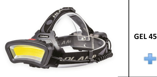 დატენვადი შუბლის ფარანი Panther PT-5970, COB LED, 500 ლუმენი, 4 რეჟიმი, 2×18650 1200 mAh