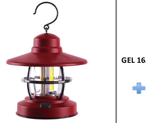 საკემპინგო ფარანი Panther PT-7722, 3 COB LED, 300 ლუმენი, 3×AAA