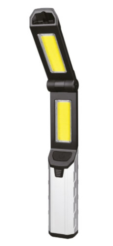 დატენვადი სამუშაო სანათი Panther PT-977, 3 ვტ + COB LED, 900 ლუმენი, Power Bank ფუნქციით, მაგნიტებით