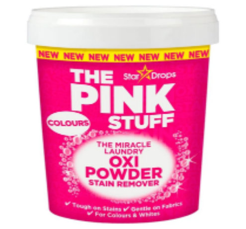The Pink Stuff ლაქების მოსაშორებელი ფხვნილი ფერადი ქსოვილებისთვის 1 კგ