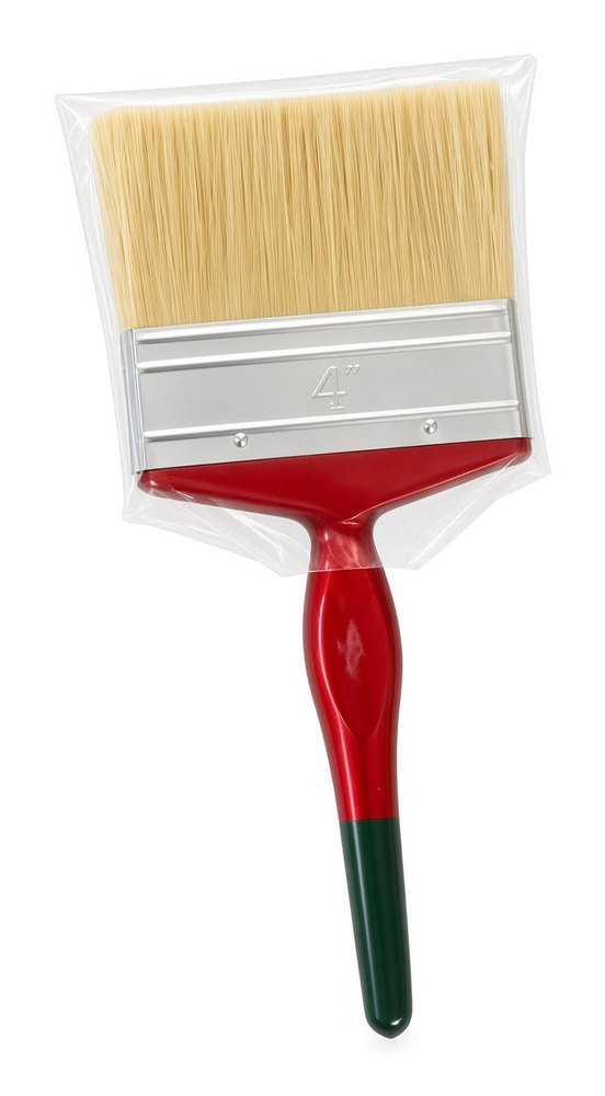 Paint brush with burgundy handle 4"