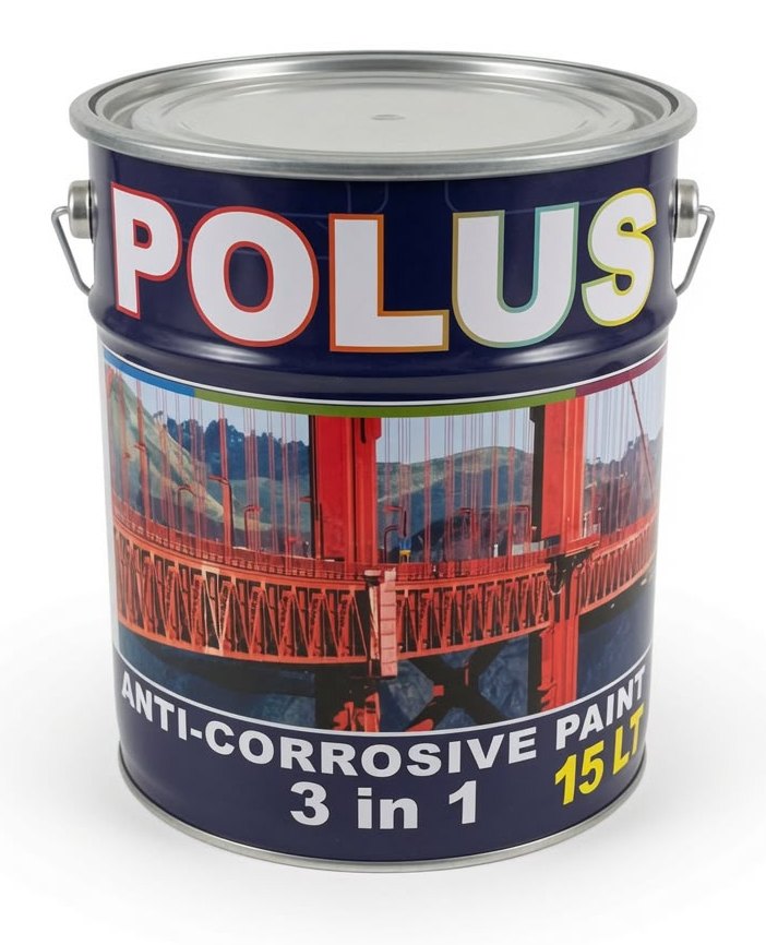 Краска масляная антикоррозийная POLUS 15 л, белая