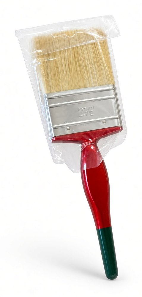Paint brush with burgundy handle 2.5"