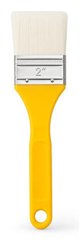 Paint brush with yellow handle 2"