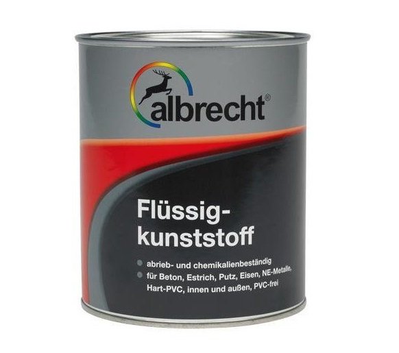 Albrecht Flussigkunststoff 0.750L RAL 7001 silbergrau (პოლიურეთანის ზეთოვანი საღებავი)