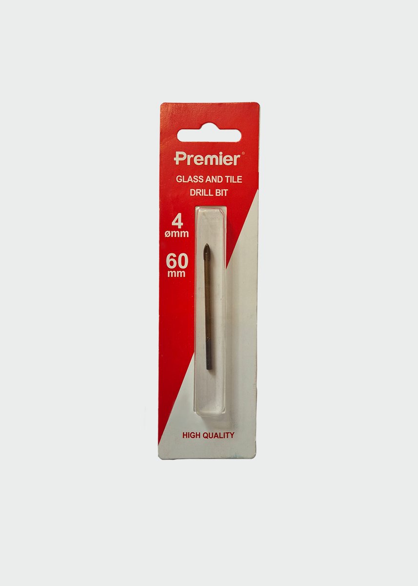 Premier-ის შუშისა და კერამიკის ჯვარედინი ბურღი; 4×60 მმ