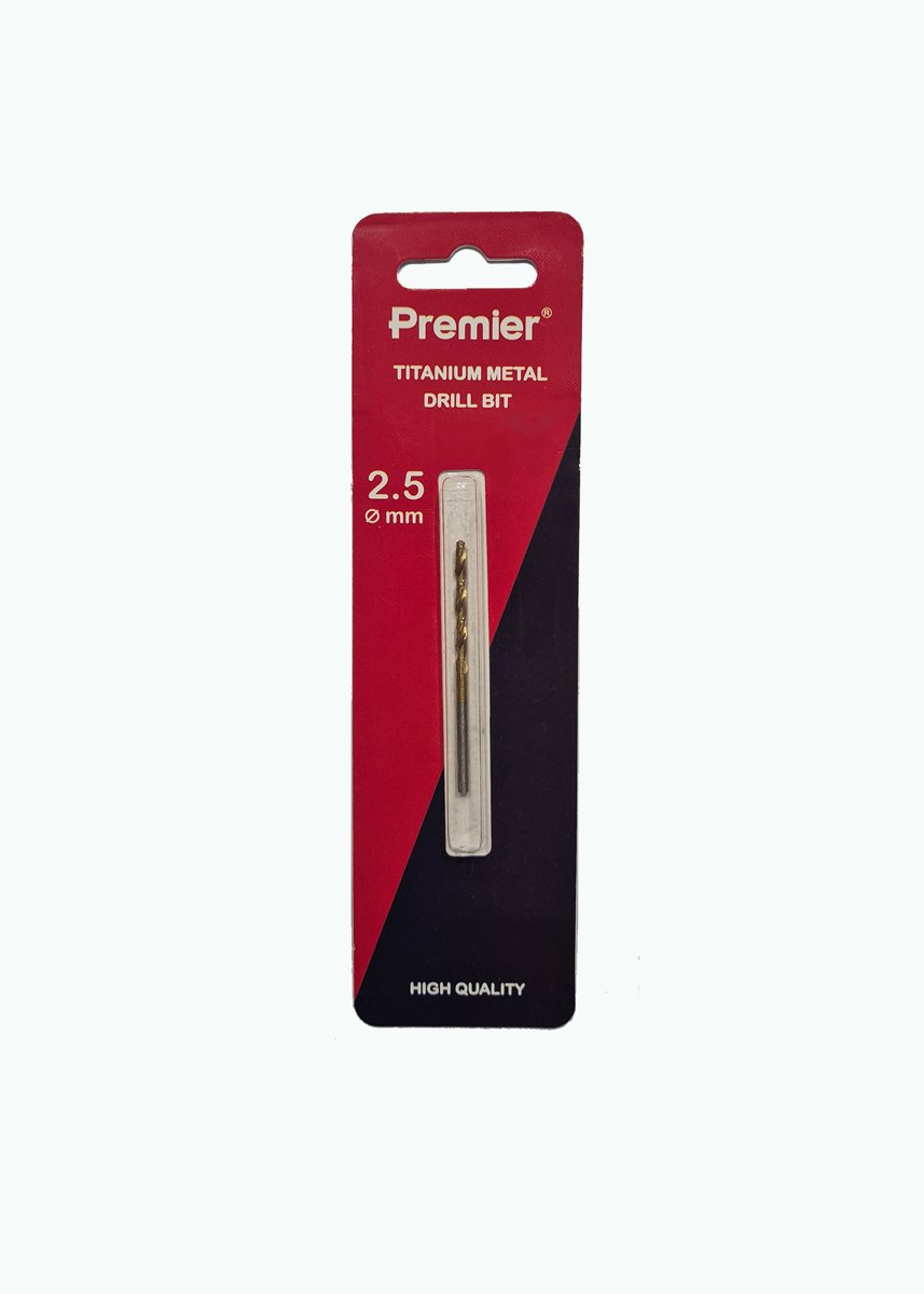Premier-ის ლითონის ტიტანიზირებული ბურღი; 2.5მმ