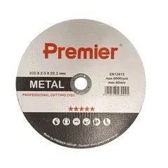 Premier მეტალის საჭრელი დისკი; 230×2.5×22 მმ