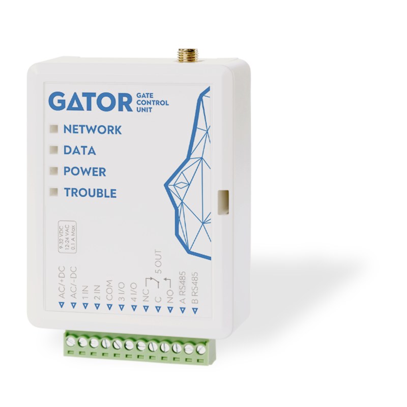 Trikdis 4G GSM კონტროლერი GATOR 4G კარის/შლაგბაუმის მართვისთვის