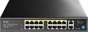 Cudy PoE სვიჩი FS1018PS1, 16 პორტი PoE+, 10/100 Mbps, 2 გიგაბიტიანი Uplink, 1 SFP, 200 W