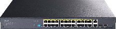 Cudy PoE სვიჩი GS1026PS2, 24 პორტი PoE+, გიგაბიტიანი, 2 Uplink, 2 SFP, 300 W
