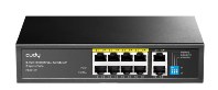 Cudy PoE სვიჩი FS1010P V4.1, 8 პორტი PoE+, 10/100 Mbps, 120 W