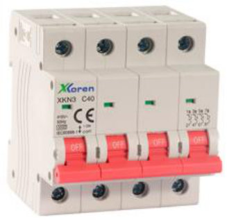 Xkoren ავტომატური ამომრთველი XKN6 4P, C ტიპი, 125A, 6kA