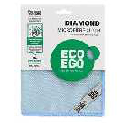 York ECO-EGO ნატურალური მაღალი ხარისხის მიკროფიბრის ტილო შუშისა და სარკის გასაწმენდად და გასაპრიალებლად 40x40 სმ